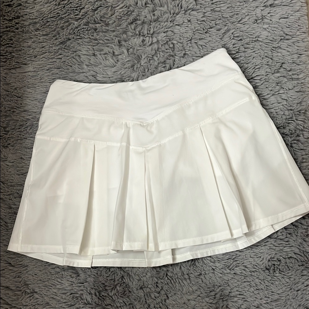 White Pleated Tennis Skirt
